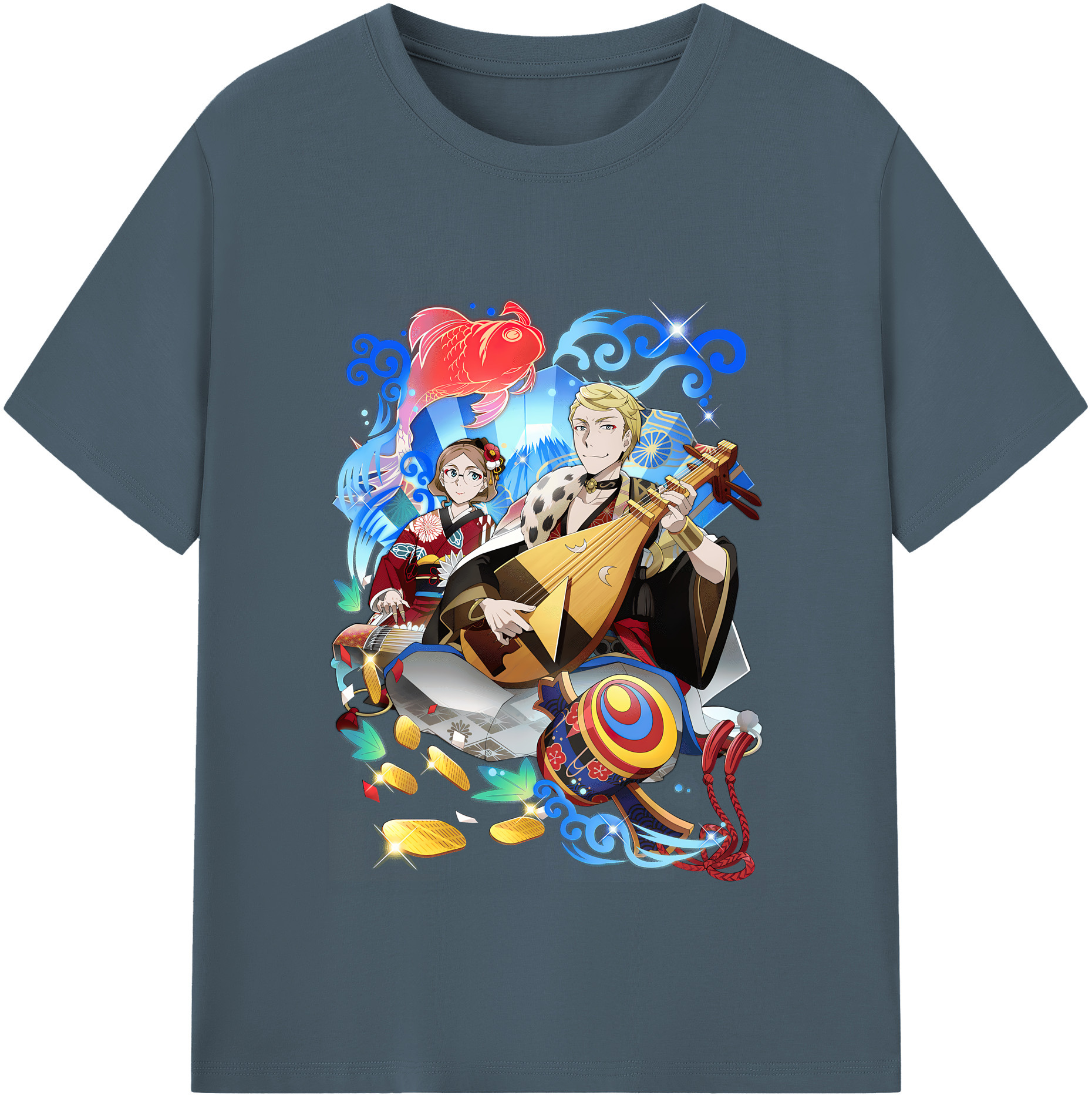 （画像用） 文豪ストレイドッグス Bungo Stray Dogs 綿100％半袖Tシャツ（フロントプリント）